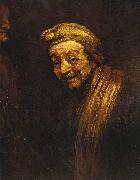 Rembrandt Peale Selbstportrat mit Malstock oil on canvas